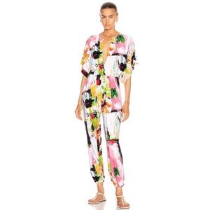 Norma Kamali Abstract Print Rectangle Jogsuit Size Large